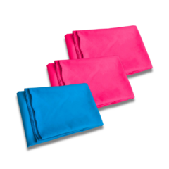 3 TOALLON SECADO RAPIDO 80X130CM - 1 CELESTE 2 ROSA - comprar online