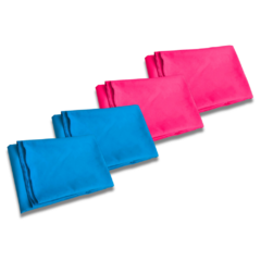 4 TOALLON SECADO RAPIDO 80X130CM - 2 CELESTE 2 ROSA - comprar online
