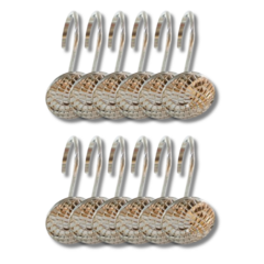 GANCHOS PARA CORTINA DE BAÑO DISEÑO NIDO X12U.