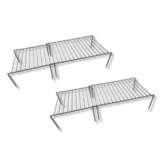 ESTANTE ALACENA DOBLE EXTENSIBLE NEGRO X2U.