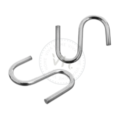 GANCHO PARA BARRAL CROMADO X5U. - comprar online