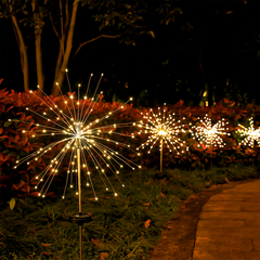 ESTACA SOLAR LED FUEGOS ARTIFICIALES X2U. - comprar online