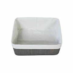 KIT 2 CANASTOS BAMBU GRIS