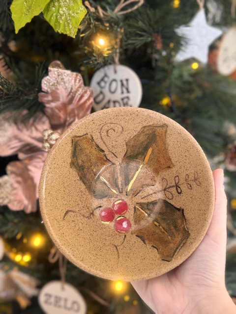 Cumbuca Aquarelada Harmony - Natalinas gold (Azevinho) - comprar online