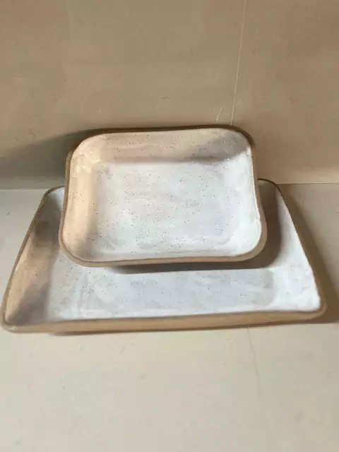 Duo De Travessas Retangulares - Branca - comprar online