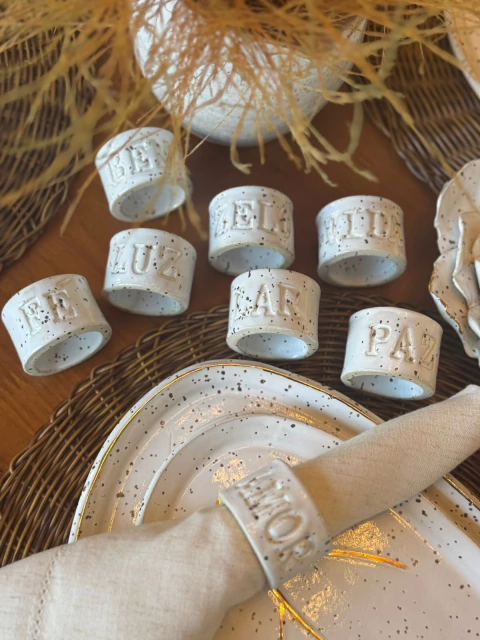 Jogo de anéis de Guardanapo - Desejos - comprar online