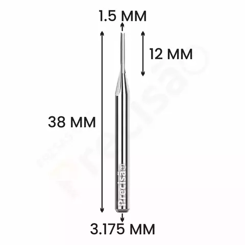 Fresa 2 Cortes Retos Paralelos - 1.5mm na internet