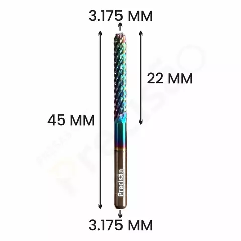 Fresa Raiada DLC - 3.175mm na internet