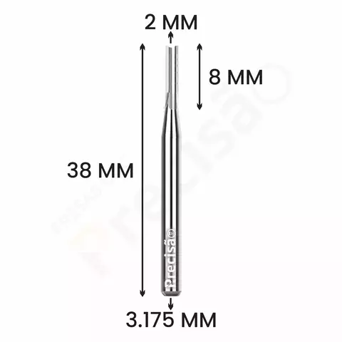 Fresa 2 Cortes Retos Paralelos - 2mm na internet