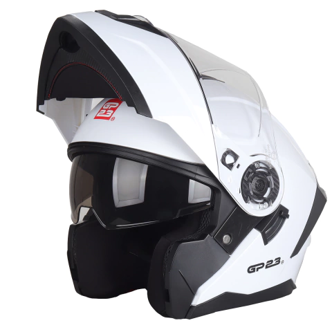 Casco De Moto Rebatible Doble Visor Fl900 2025 Blanco Brillo Furius Gp23 Vxv - comprar online