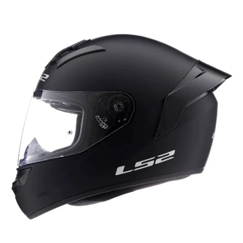 Casco Integral Moto Ls2 352 Rookie Solid Negro + Alerón Vxv - comprar online