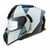 Casco Moto Rebatible Mac Blaze Monarch Gris Azul Mate Vxv en internet