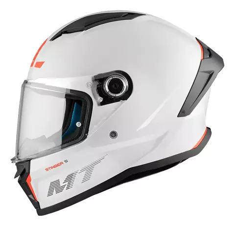 Casco Moto Integral Mt Stinger 2 Blanco Mate Vxv - comprar online