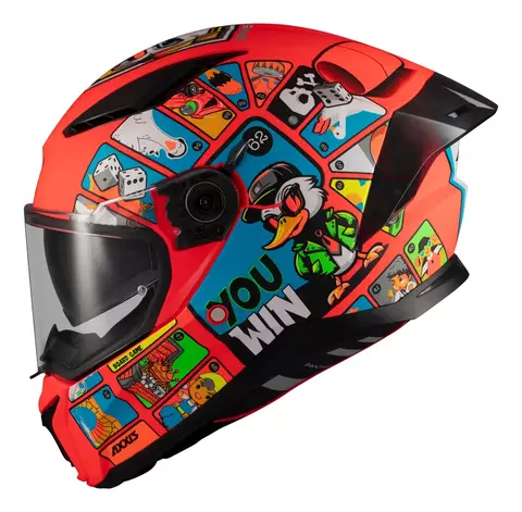 Casco Moto Axxis Panther Goose Game A5 Brillo (Visor Ahumado) Doble Visor Vxv - comprar online