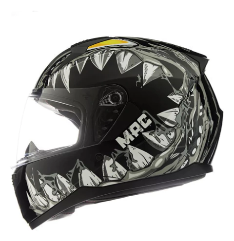 Casco Moto Integral Mac Bass Zoro Visor Simple Vxv