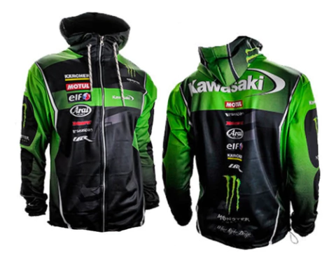 Campera Kawasaki Ketten Frizado Deportivo Moto Vxv