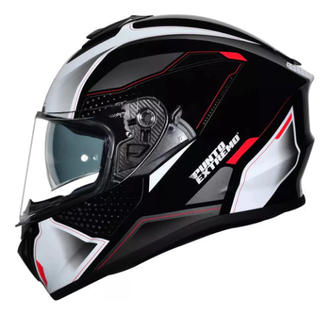 Casco Integral 981 Rider Punto Extremo Doble Visor Rojo Vxv