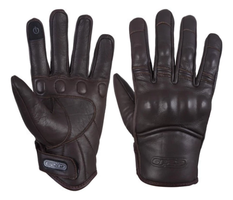 Guantes Moto Cuero Cortos Gp23 Racer Abrigo Protecciones Vxv