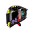 Casco Integral Nzi Trendy 3 + 2 Visores Alerón Vxv - VXV MOTOS