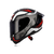 Casco Integral Nzi Trendy 3 Metal Negro Gris Rojo Mate + 2 Visores + Alerón VXV - comprar online
