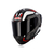 Casco Integral Nzi Trendy 3 Metal Negro Gris Rojo Mate + 2 Visores + Alerón VXV - tienda online