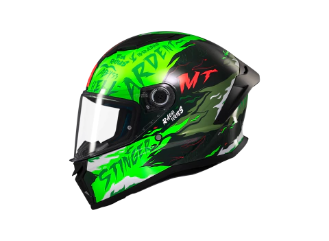 Casco Moto Integral Mt Helmets Stinger 2 Ardent C6 Verde Brillo Vxv - comprar online