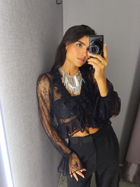 BLUSA RENDA BABADOS - comprar online