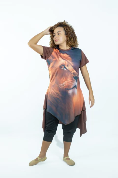 BATA MARROM LEÃO INFANTIL XXG/ E PP ADULTO