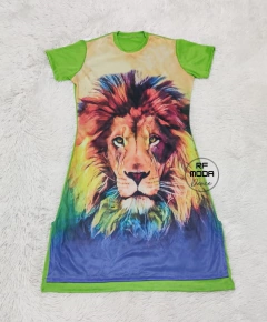 BATA VERDE LEÃO COLORIDA - comprar online