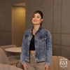 Jaqueta Jeans, Lavagem Clara, Botões, Punho, Cós, Bolsos Frontais, Mokkai BM1202