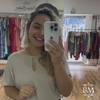 Blusa Crepe Areia, Manga Babado, Detalhe Gota Decote, Fechamento Botão Gola, Bella Vitta BM1240C