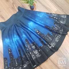Saia Midi Godê Neoprene City Ah Gamei BM0359