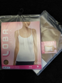 Blusa AF Básica, Sem Costura, Natural, Loba BM0476 na internet