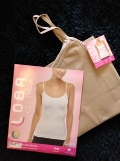 Blusa AF Básica, Sem Costura, Natural, Loba BM0476