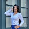 Blusa Branca, Malha Canelada, Manga Longa, Bufante, Decote V Franzido, Collucci BM1180B