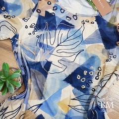 Blusa Abstract Print, Viscose com Elastano, Marinho, Mirasul , BM0902 - comprar online