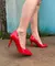 Scarpin 9cm Vermelho Ferrari