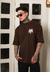 CAMISETA OVERSIZED ANJO CELESTIAL MARROM - DMUNIZ STORE