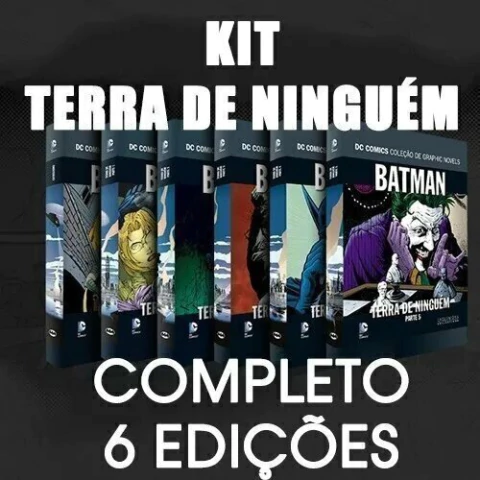 Kit HQ DC Graphic Novels Batman: Terra de Ninguém Completo 1 ao 6