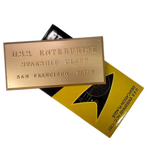 Coleção Star Trek: U.S.S Enterprise NCC-1701 Dedication Plaque
