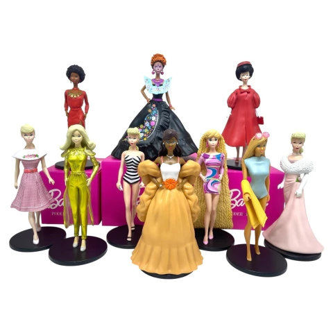 Combo Barbie Poder & Estilo - 10 Estatuetas de Resina - comprar online