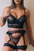 Lingerie com cinta liga
