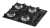 Imagen de Anafe a gas (envasado) Chamalux 4 bocas ultra chama negro 127V/220V