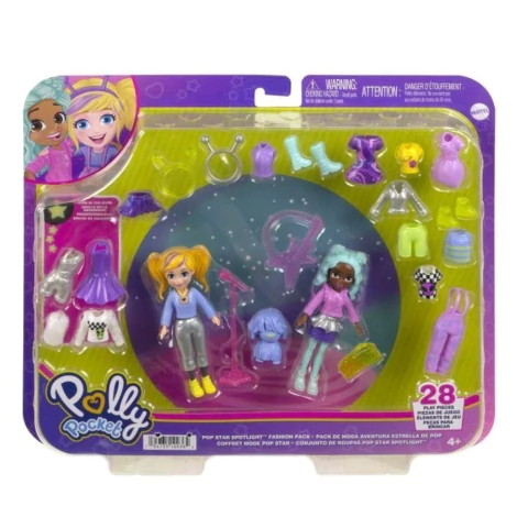 POLLY POCKET CONJUNTO DE ROUPAS POP STAR SPOTLIGHT - MATTEL