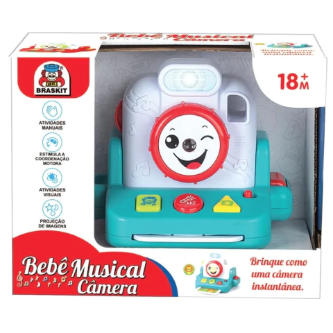 CÂMERA MUSICAL BEBÊ - BRASKIT