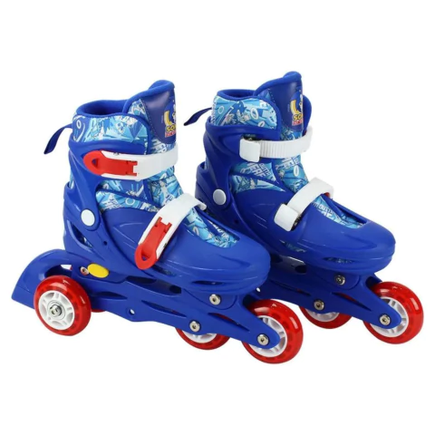 KIT DE PATINS - SONIC - INLINE E TRILAINE COM KIT DE PROTEÇÃO - BBR TOYS