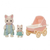 SYLVANIAN FAMILIES - CONJUNTO CARRINHO DE BEBÊ- PAPAI E BEBÊ - GATOS PRIMAVERA– EPOCH - comprar online
