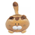 PELUCIA GATO GORDINHO - KAWAII- MARROM - FIZZY na internet