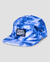 Boné Aversion Five Panel Running Aba Reta Tie Dye Azul - Model Worldwide