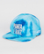 Boné Aversion x Planta e Raiz Snapback Desestruturado Aba Reta Tie Dye Azul - Model Ocean